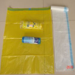 Garbage bags in draw-tape