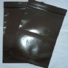 UV Amber reclosable poly bag